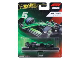Hot Wheels Sauber Gabriel Bortoleto #5 Formula 1 Collectible Car (JKD89)