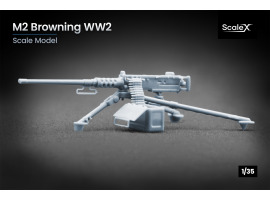 Масштабная модель 1/35 Пулемет M2 Browning WW2 ScaleX A 35003