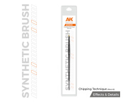 Кисть - Техника нанесения сколов (круглая кисть) AK-interactive AKB028