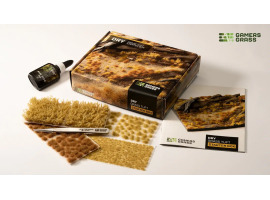 обзорное фото Набор пучков сухой травы Grass Tuft Starter Box - Dry с пинцетом и клеем ПВА Gamers Grass GGSB-D Наборы деталировки