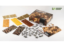 обзорное фото Набір для декорування підставок золота осінь Golden Autumn Glade Basing Box Gamers Grass GGSB-GAGBB Набори деталювання