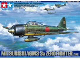 Сборная модель 1/48 Mitsubishi A6M3/3a Zero Fighter (Zeke) Тамия 61108