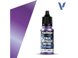 обзорное фото Акрилова фарба Небесно-фіолетовий (Celestial Violet airbrush) Vallejo True Metallic 77169 True Metallic Metal