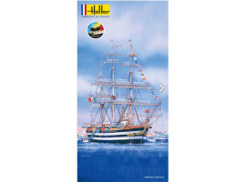 обзорное фото Збірна модель 1/150 Італійське парусне судно Amerigo Vespucci - Стартовий набір Heller 58807 Вітриль