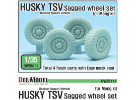 обзорное фото UK Husky TSV Sagged wheel set ( for Meng 1/35) Смоляные колёса