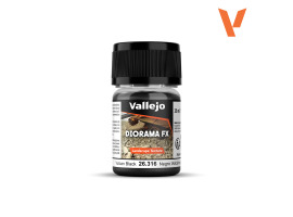 обзорное фото Текстура Вулкан чорний 0.1-0.6 мм (Vulcan Black) Vallejo 26316 Матеріали для створення