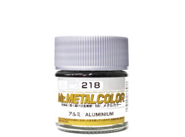 обзорное фото Mr. Metal Color Aluminium metallic / Нітрофарба-металік кольору авіаційного алюмінію Металіки та металайзери