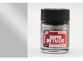обзорное фото  Super Stainless metallic Mr. Super Metal Color solvent-based paint 18 ml. Металлики и металлайзеры