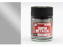 обзорное фото Super Iron metallic Mr. Super Metal Color solvent-based paint 18 ml. Металлики и металлайзеры