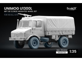 Набір коліс (з деформацією) для Unimog U1300L MPT 80 від Revell ScaleX WM-35046W