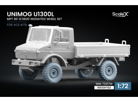 Набір коліс (з деформацією) для Unimog U1300L MPT 80 від ACE ScaleX WM-72017W