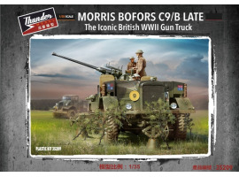 обзорное фото Збірна модель 1/35 Британська вантажівка з кулеметом Morris Bofors C9/B Late часів Другої світової війни Thunder Model 35209 Автомобілі 1/35