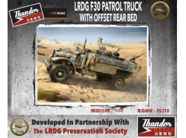 обзорное фото Збірна модель 1/35 Патрульний автомобіль LRDG F30 зі зміщеним назад кузовом Thunder Model 35310 Автомобілі 1/35