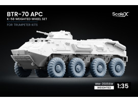 Набір коліс (з деформацією) K-58 для БТР-70 APC від Trumpeter ScaleX WM-35056W