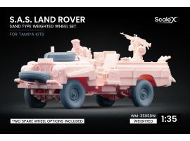 Набір коліс (з деформацією) Sand Type для S.A.S. Land Rover від Tamiya ScaleX WM-35058W