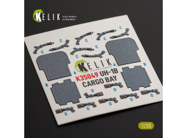 Bell UH-1 B Huey - Cargo Bay 3D interior decal for Trumpeter 1/35 KELIK K35049