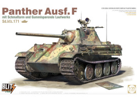 обзорное фото Збірна модель 1/35 Танк Пантер Ausf. F Takom 35003 Бронетехніка 1/35