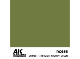 Акриловая краска на спиртовой основе IJN M3(M) Mitsubishi Interior Green АК-интерактив RC956