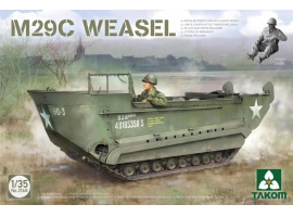 Збірна модель 1/35 Легкий гусеничний транспортер-амфібія M29C Weasel Takom 2168