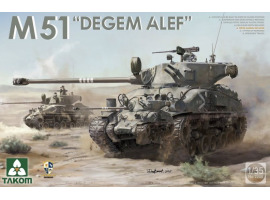 Збірна модель 1/35 Танк М51 "Degem Alef" Армії оборони Ізраїлю Takom 2208