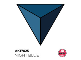 обзорное фото Acrylic paint NIGHT BLUE QUICK GEN COLOR AK-interactive AK 17025 QUICK GEN COLOR