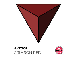 обзорное фото Acrylic paint CRIMSON RED QUICK GEN COLOR AK-interactive AK 17031 QUICK GEN COLOR