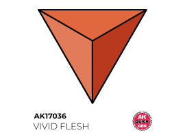 обзорное фото Акриловая краска VIVID FLESH / Яркая плоть QUICK GEN COLOR AK-interactive AK 17036 QUICK GEN COLOR