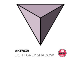 обзорное фото Acrylic paint LIGHT GREY SHADOW QUICK GEN COLOR AK-interactive AK 17039 QUICK GEN COLOR
