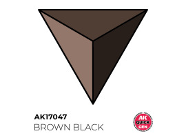 обзорное фото Acrylic paint BROWN BLACK QUICK GEN COLOR AK-interactive AK 17047 QUICK GEN COLOR