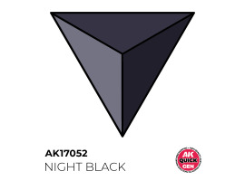 обзорное фото Acrylic paint NIGHT BLACK QUICK GEN COLOR AK-interactive AK 17052 QUICK GEN COLOR