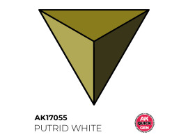 обзорное фото Акриловая краска PUTRID WHITE / Гнилостный белый QUICK GEN COLOR AK-interactive AK 17055 QUICK GEN COLOR