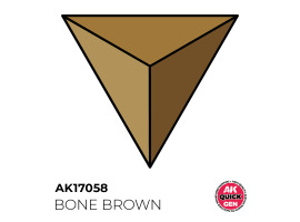 обзорное фото Acrylic paint BONE BROWN QUICK GEN COLOR AK-interactive AK 17058 QUICK GEN COLOR