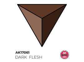 обзорное фото Acrylic paint DARK FLESH QUICK GEN COLOR AK-interactive AK 17061 QUICK GEN COLOR