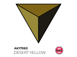 обзорное фото Acrylic paint DESERT YELLOW QUICK GEN COLOR AK-interactive AK 17063 QUICK GEN COLOR