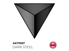 обзорное фото Acrylic paint DARK STEEL (metallic) QUICK GEN COLOR AK-interactive AK 17067 QUICK GEN COLOR
