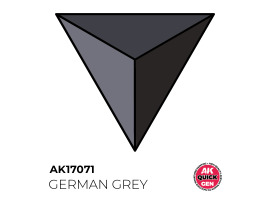 обзорное фото Acrylic paint GERMAN GREY (military) QUICK GEN COLOR AK-interactive AK 17071 QUICK GEN COLOR