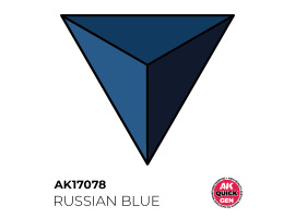 обзорное фото Акриловая краска rUSSIAN BLUE / русский голубой (военный) QUICK GEN COLOR AK-interactive AK 17078 QUICK GEN COLOR