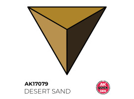 обзорное фото Acrylic paint DESERT SAND (military) QUICK GEN COLOR AK-interactive AK 17079 QUICK GEN COLOR