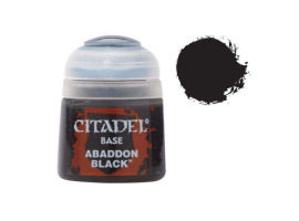 обзорное фото CITADEL BASE: ABADDON BLACK Acrylic paints