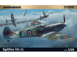 обзорное фото Сборная модель 1/48 Британский истребитель Spitfire Mk.Vc Эдуард 82158 Самолеты 1/48