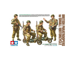обзорное фото Збірна модель 1/35 Фігури Британські десантники - з маленьким мотоциклом Tamiya 35337 Фігури 1/35
