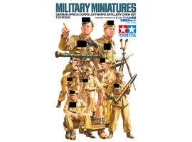 Сборная модель 1/35 Фигуры Набор артиллеристов Люфтваффе из Африканского корпуса Германии Tamiya