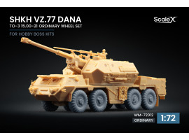 обзорное фото Набір коліс TO-3 15.00-21 для ShKH vz.77 DANA від HobbyBoss ScaleX WM-72012 Колеса