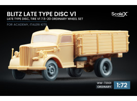 обзорное фото Набір коліс для Blitz Late v1 від Italeri, Academy ScaleX WW-72001 Колеса