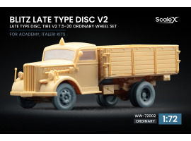 обзорное фото Набір коліс для Blitz Late v2 від Italeri, Academy ScaleX WW-72002 Колеса