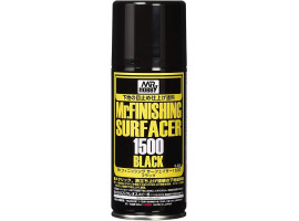 обзорное фото Mr. Finishing Surfacer 1500 black, Mr. Hobby spray, 170 ml / Грунт чорний в аерозолі Фарба / ґрунт в аерозолі