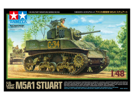 Збірна модель 1/48 Американський легкий танк M5A1 Stuart Tamiya 32606