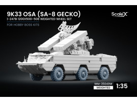 Набор колес (с деформацией) для 9K33 Osa (SA-8 Gecko) І-247B от Trumpeter ScaleX WM-35049W