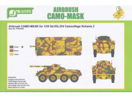 обзорное фото Airbrush CAMO-MASK for 1/35 Sd.Kfz.234 Camouflage Scheme 2 Маски