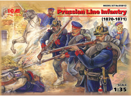 Scale model 1/35 Figures Prussian Line Infantry (1870-1871) ICM 35012